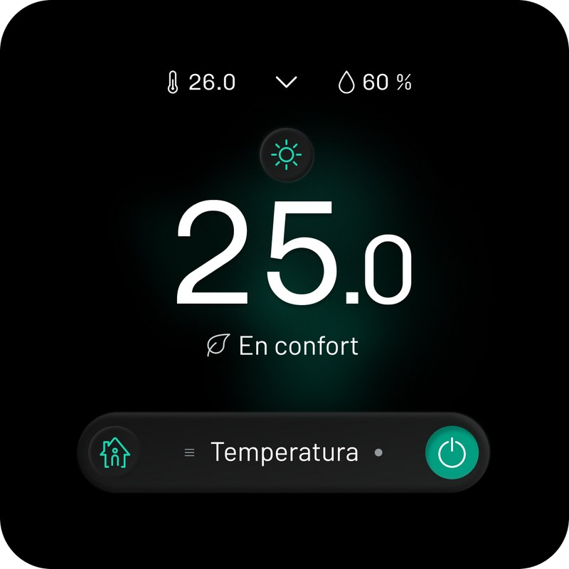 Estado en confort, en verde
